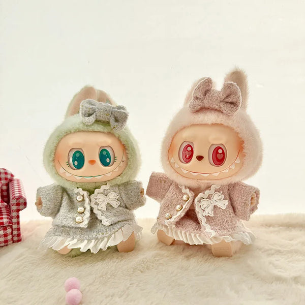 Premium ladies 17cm Labubu Doll Outfit Set