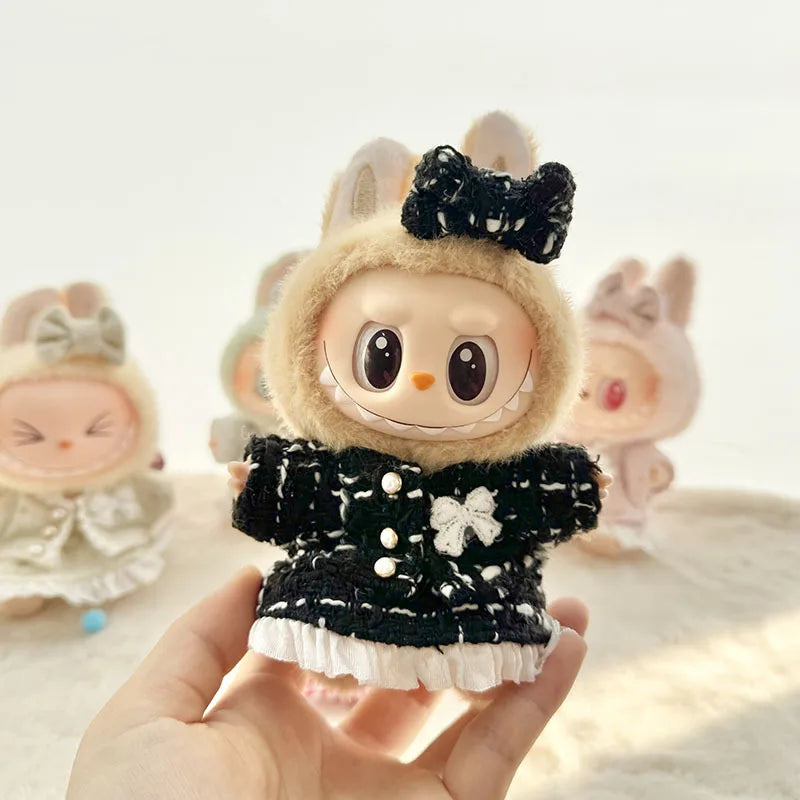 Premium ladies 17cm Labubu Doll Outfit Set
