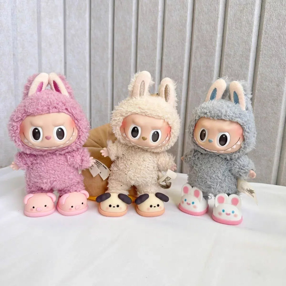17cm Labubu Cute Animal Rubber Slippers