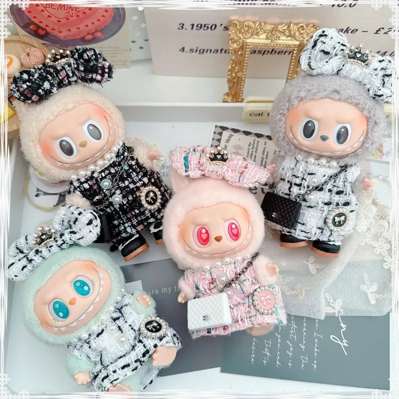 Mini Luxury Design Sweet Princess Skirt Labubu Clothes Crossbody Bag