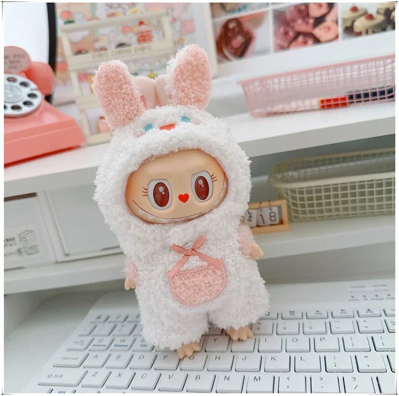 🐾 Adorable Animal Cosplay Outfits for 17cm Labubu Dolls