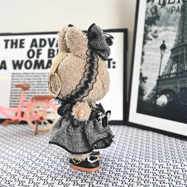 Charming 17cm Labubu Doll Outfit Set – Dress, Shoes & Accessories