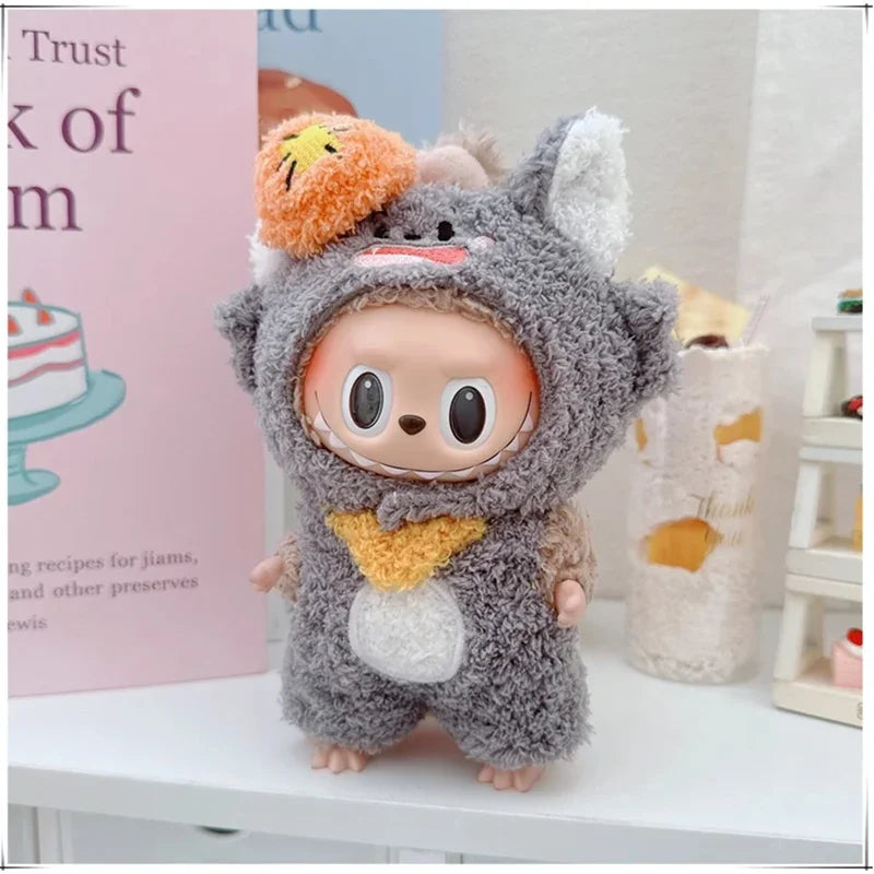 🐾 Adorable Animal Cosplay Outfits for 17cm Labubu Dolls