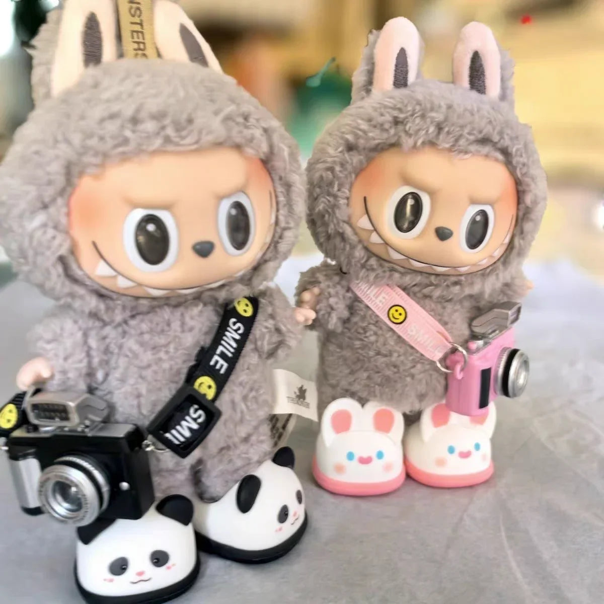 17cm Labubu Cute Animal Rubber Slippers