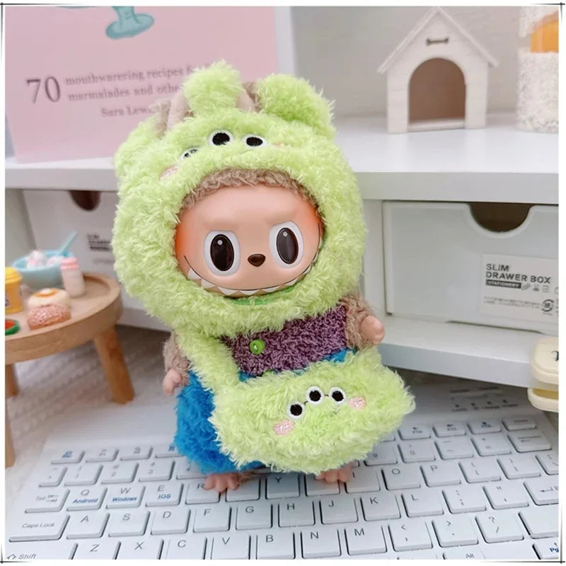 🐾 Adorable Animal Cosplay Outfits for 17cm Labubu Dolls
