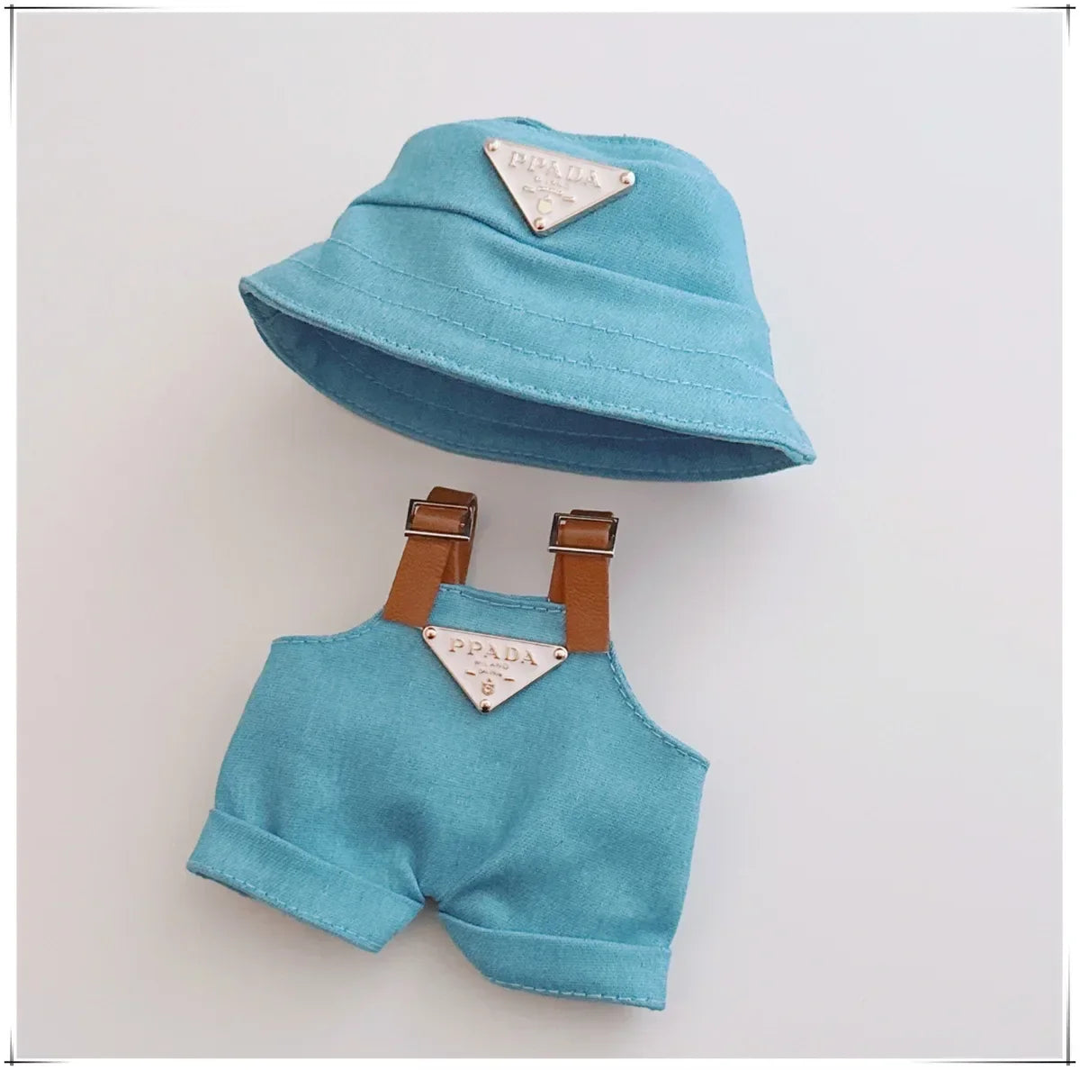 17cm Labubu Fisher Hat & Romper Set