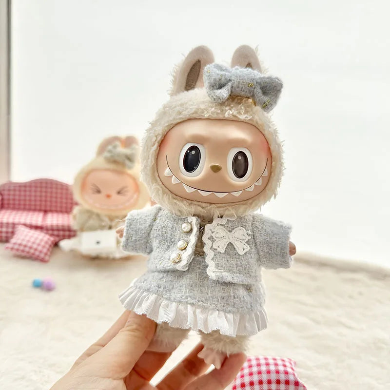 Premium ladies 17cm Labubu Doll Outfit Set