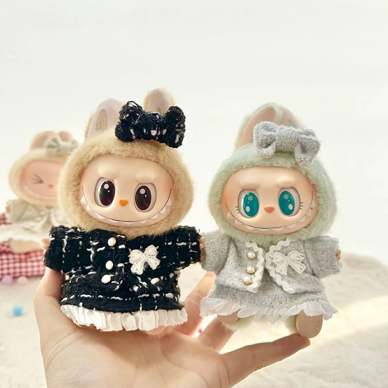 Premium ladies 17cm Labubu Doll Outfit Set