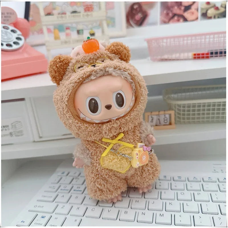 🐾 Adorable Animal Cosplay Outfits for 17cm Labubu Dolls