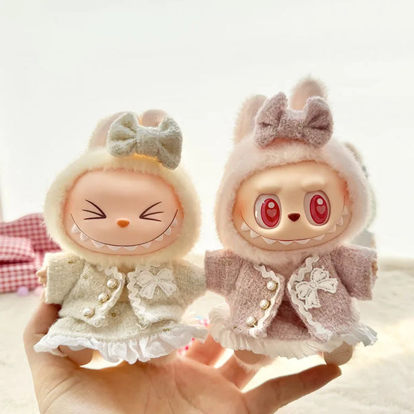 Premium ladies 17cm Labubu Doll Outfit Set
