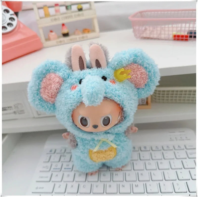 🐾 Adorable Animal Cosplay Outfits for 17cm Labubu Dolls