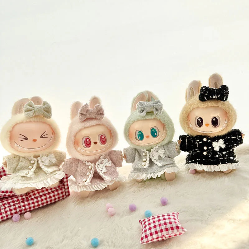 Premium ladies 17cm Labubu Doll Outfit Set