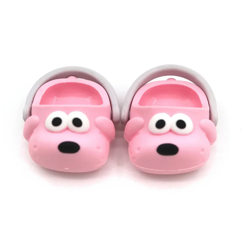17cm Labubu Cute Animal Rubber Slippers