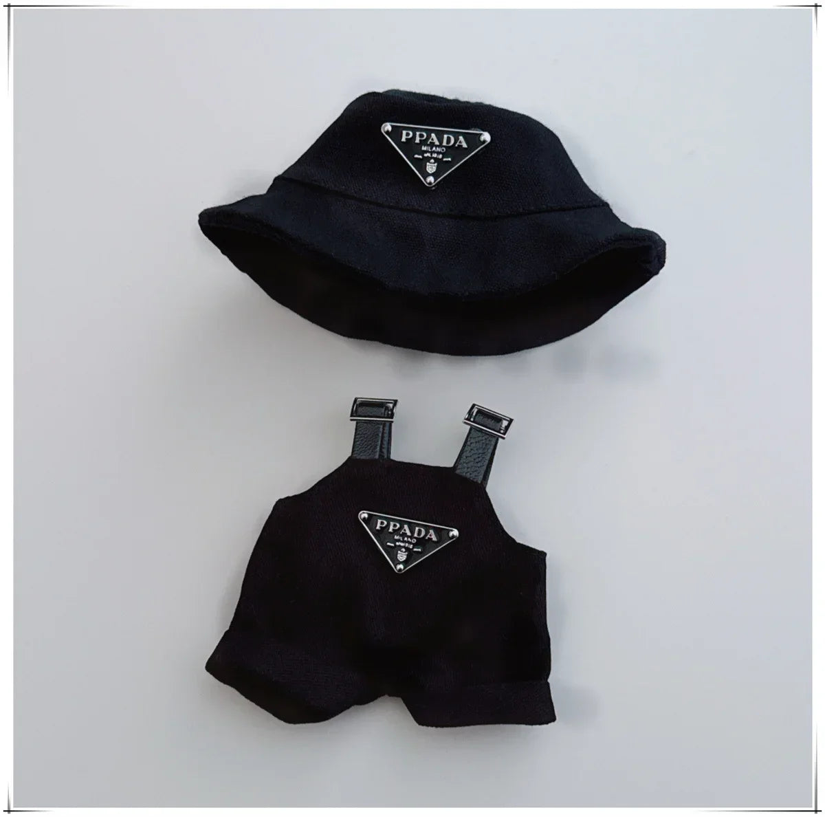 17cm Labubu Fisher Hat & Romper Set