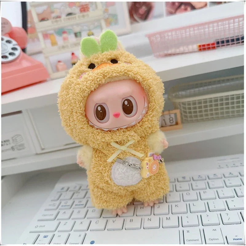 🐾 Adorable Animal Cosplay Outfits for 17cm Labubu Dolls