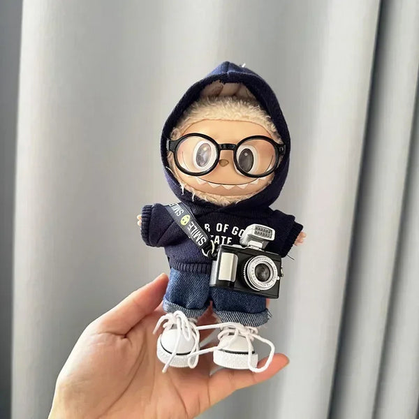 Fear Hoodie Set for 17cm Labubu Dolls