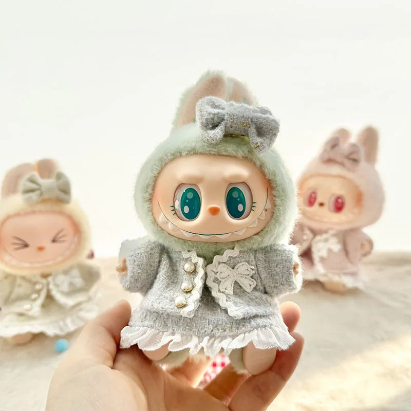 Premium ladies 17cm Labubu Doll Outfit Set