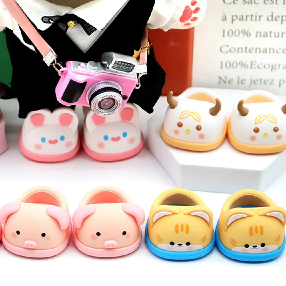 17cm Labubu Cute Animal Rubber Slippers