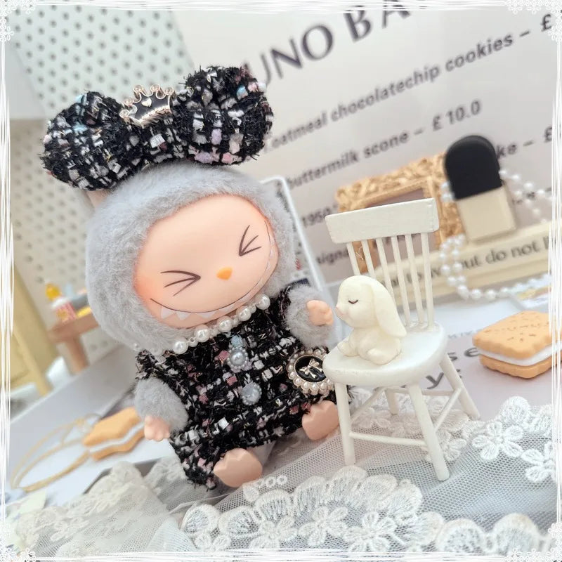 Mini Luxury Design Sweet Princess Skirt Labubu Clothes Crossbody Bag