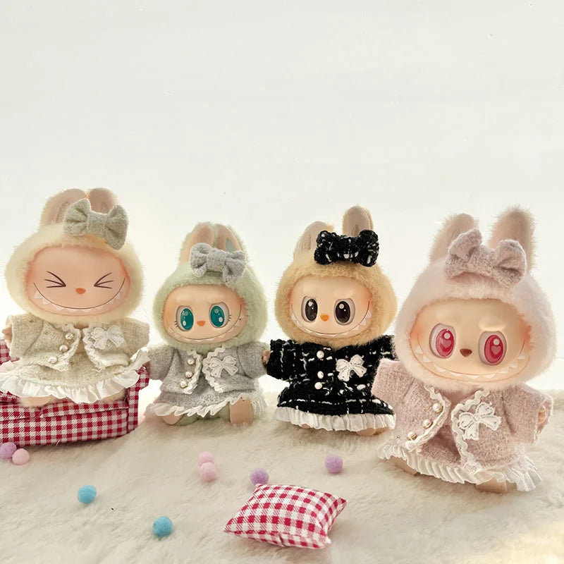Premium ladies 17cm Labubu Doll Outfit Set