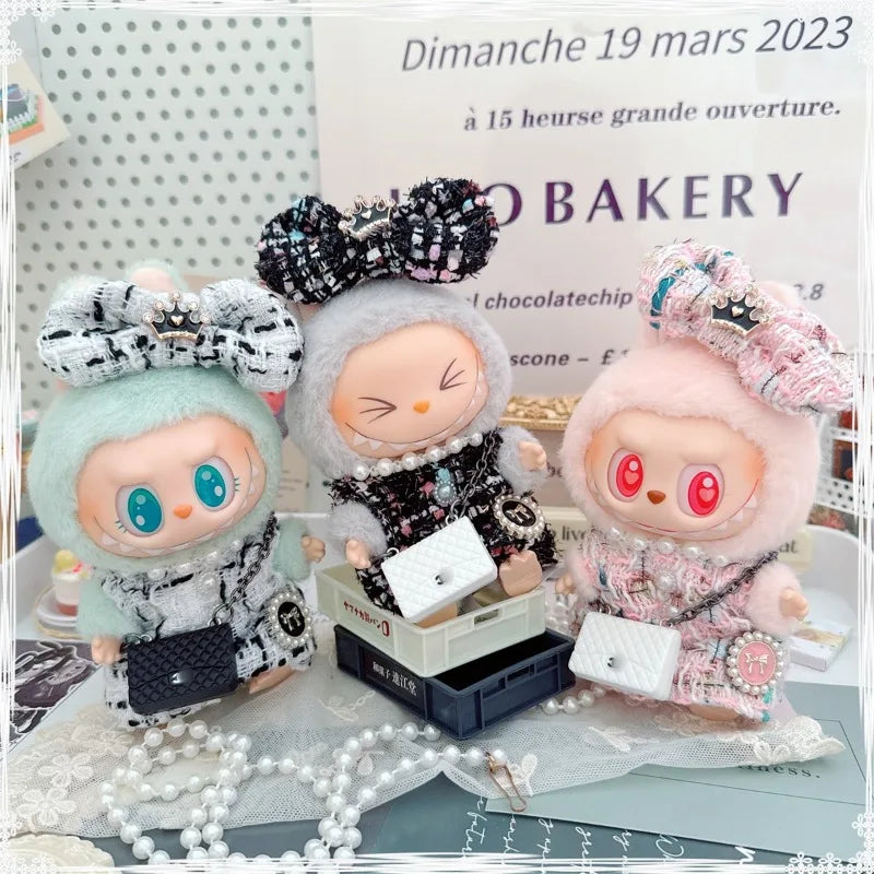 Mini Luxury Design Sweet Princess Skirt Labubu Clothes Crossbody Bag