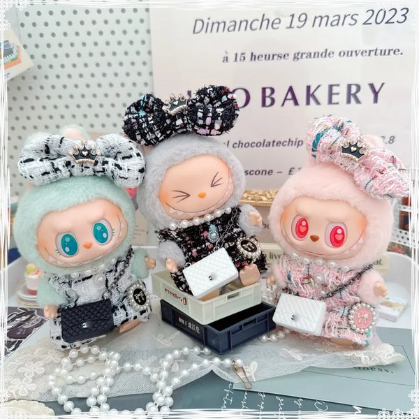 Mini Luxury Design Sweet Princess Skirt Labubu Clothes Crossbody Bag