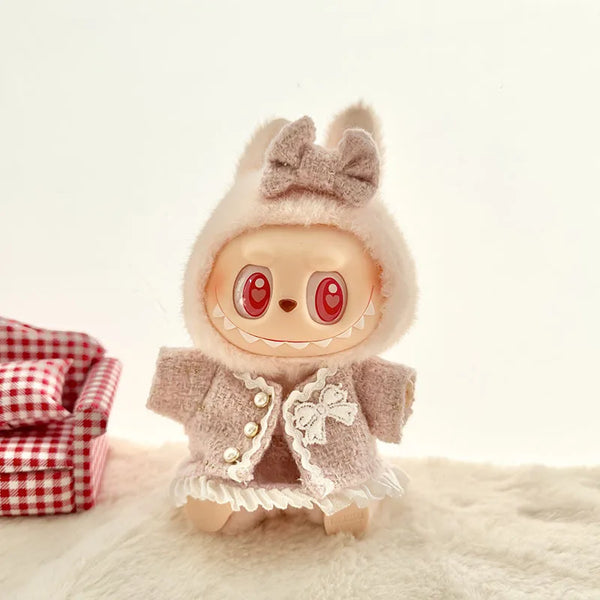 Premium ladies 17cm Labubu Doll Outfit Set
