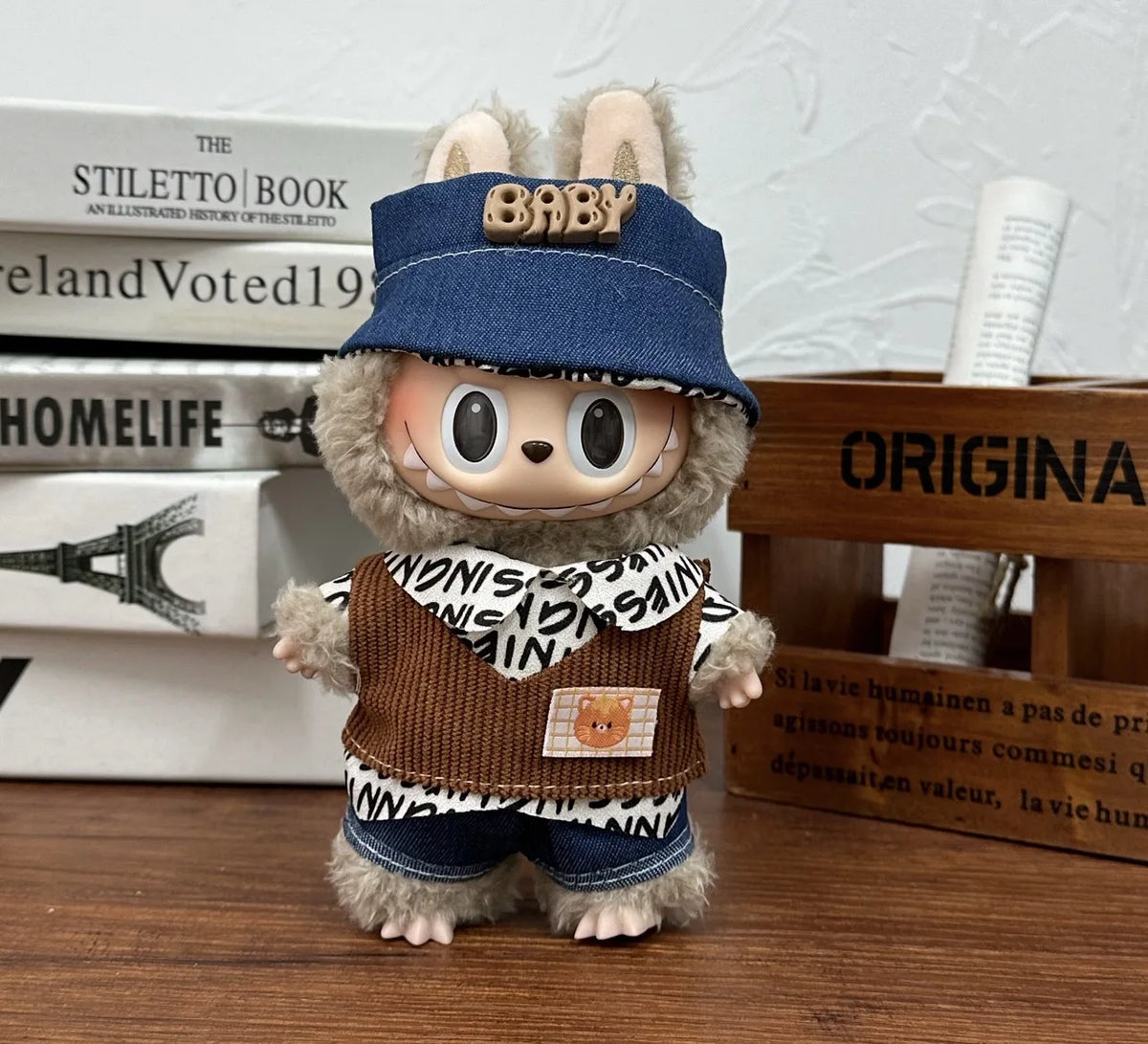 17cm Labubu Stylish Autumn Outfit Set
