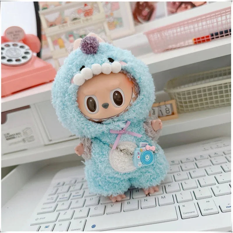 🐾 Adorable Animal Cosplay Outfits for 17cm Labubu Dolls