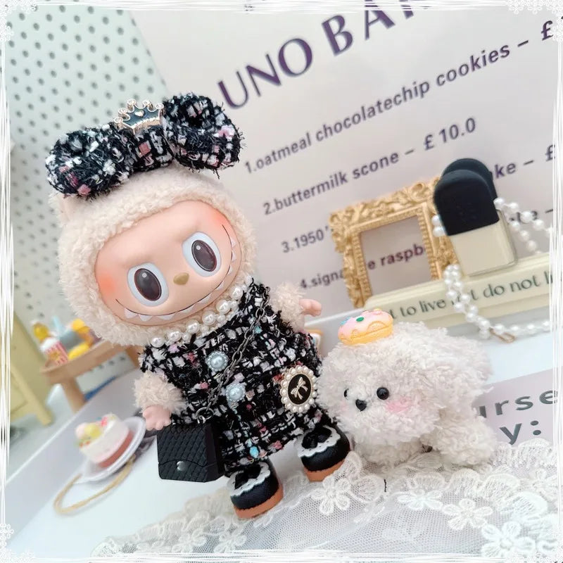 Mini Luxury Design Sweet Princess Skirt Labubu Clothes Crossbody Bag