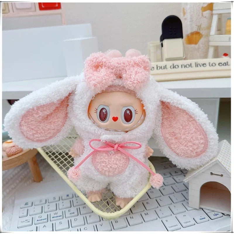 🐾 Adorable Animal Cosplay Outfits for 17cm Labubu Dolls