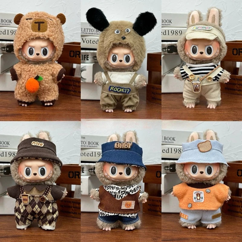 17cm Labubu Stylish Autumn Outfit Set