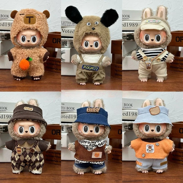 17cm Labubu Stylish Autumn Outfit Set
