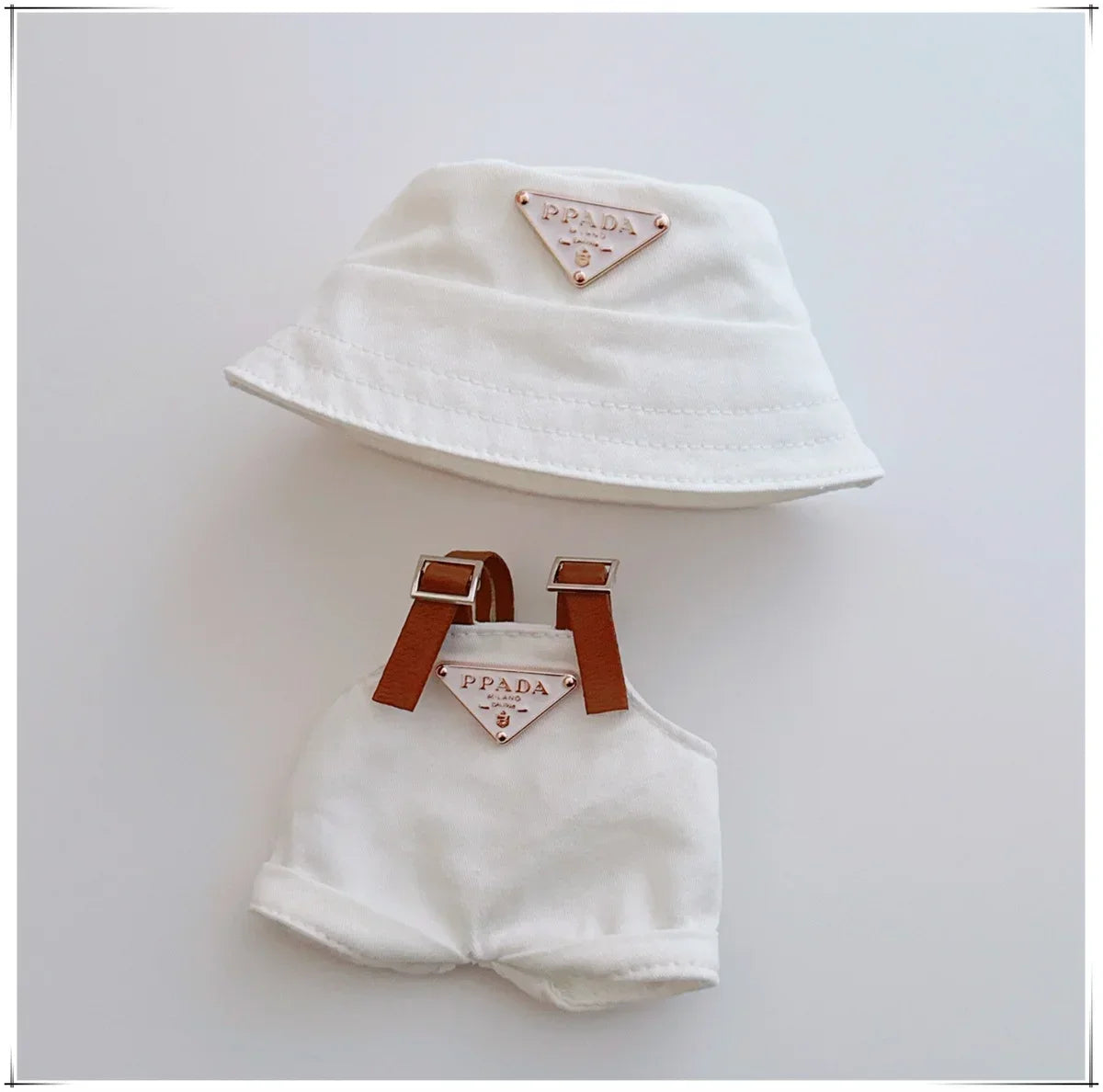 17cm Labubu Fisher Hat & Romper Set