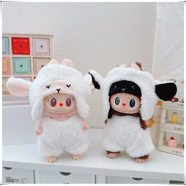 🐾 Adorable Animal Cosplay Outfits for 17cm Labubu Dolls