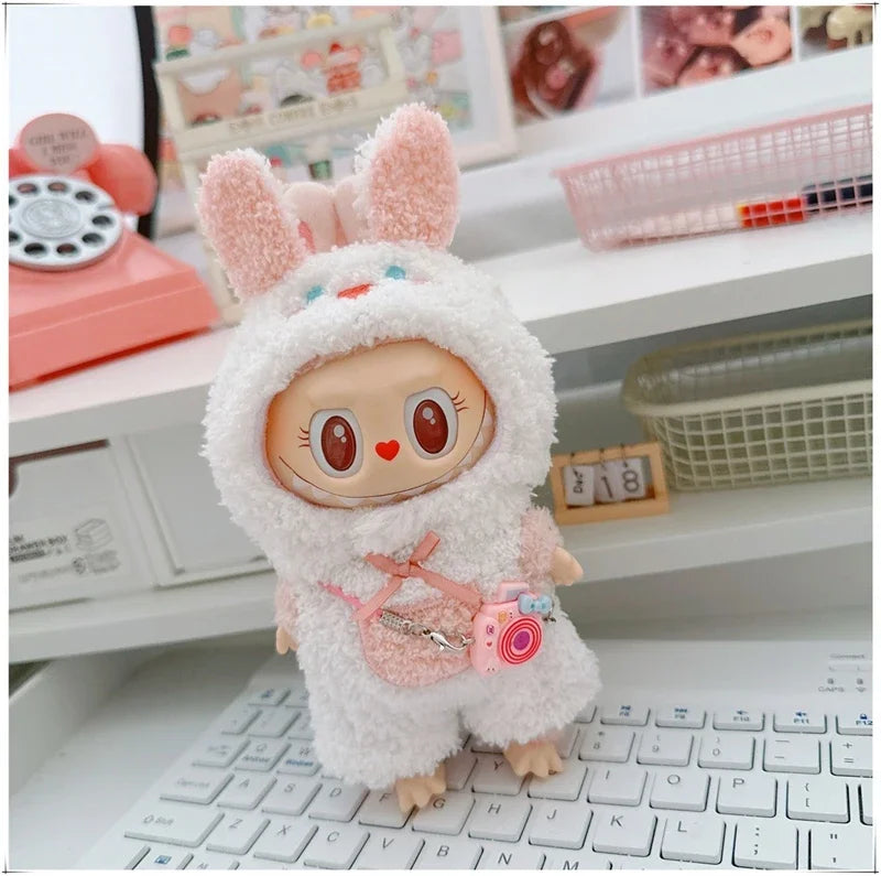🐾 Adorable Animal Cosplay Outfits for 17cm Labubu Dolls