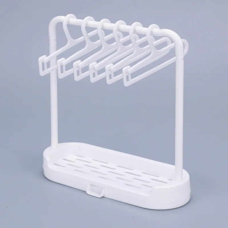 19cm Labubu Clothing Hanger & Shoes Rack