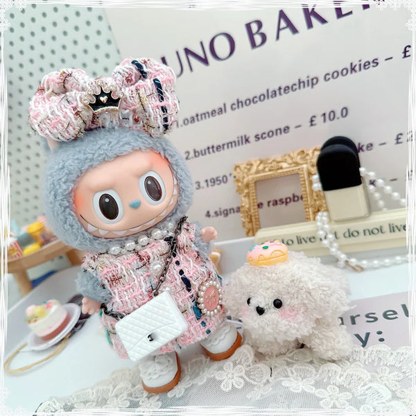Mini Luxury Design Sweet Princess Skirt Labubu Clothes Crossbody Bag