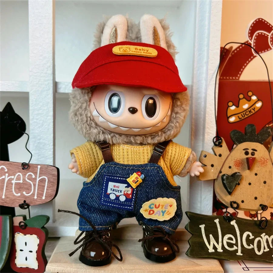 17cm Labubu McDonald's Outfit Set