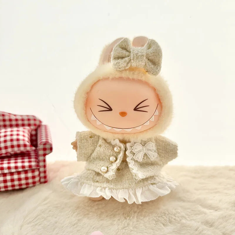 Premium ladies 17cm Labubu Doll Outfit Set