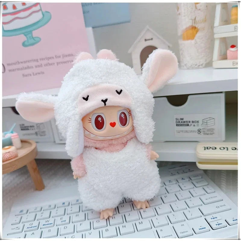 🐾 Adorable Animal Cosplay Outfits for 17cm Labubu Dolls