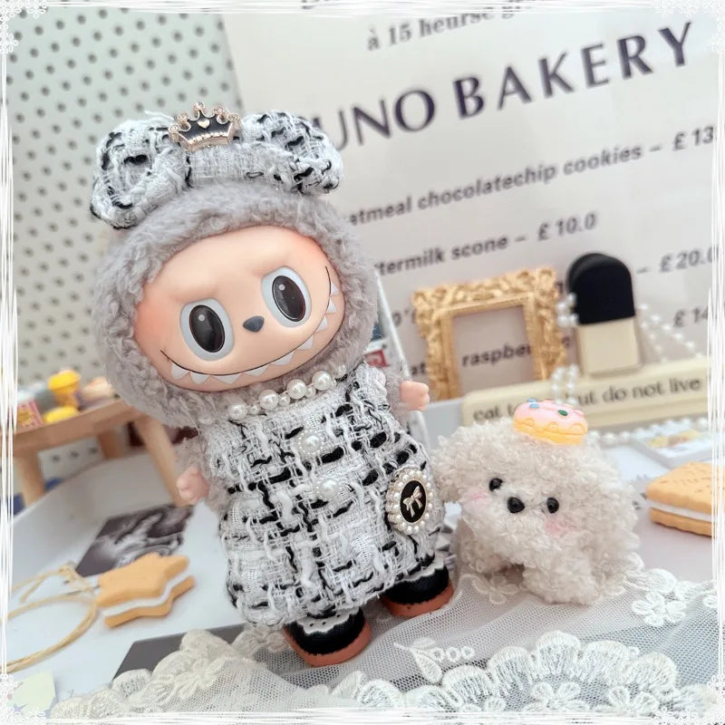 Mini Luxury Design Sweet Princess Skirt Labubu Clothes Crossbody Bag