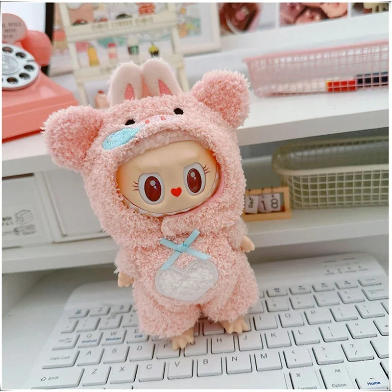 🐾 Adorable Animal Cosplay Outfits for 17cm Labubu Dolls