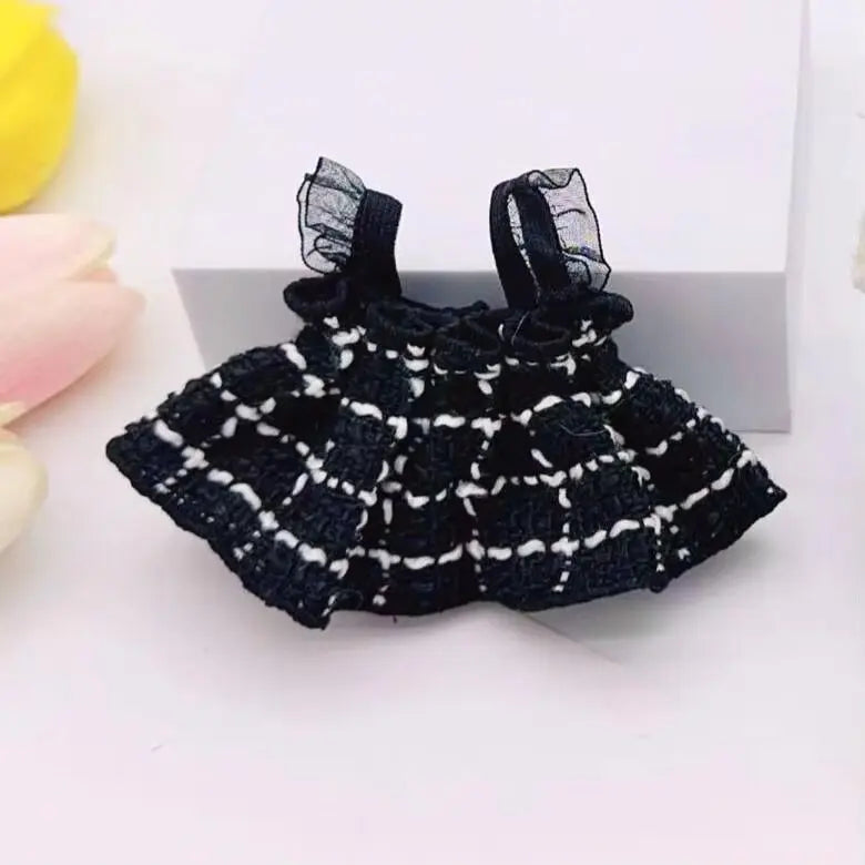 17cm Labubu Plaid Dress Set