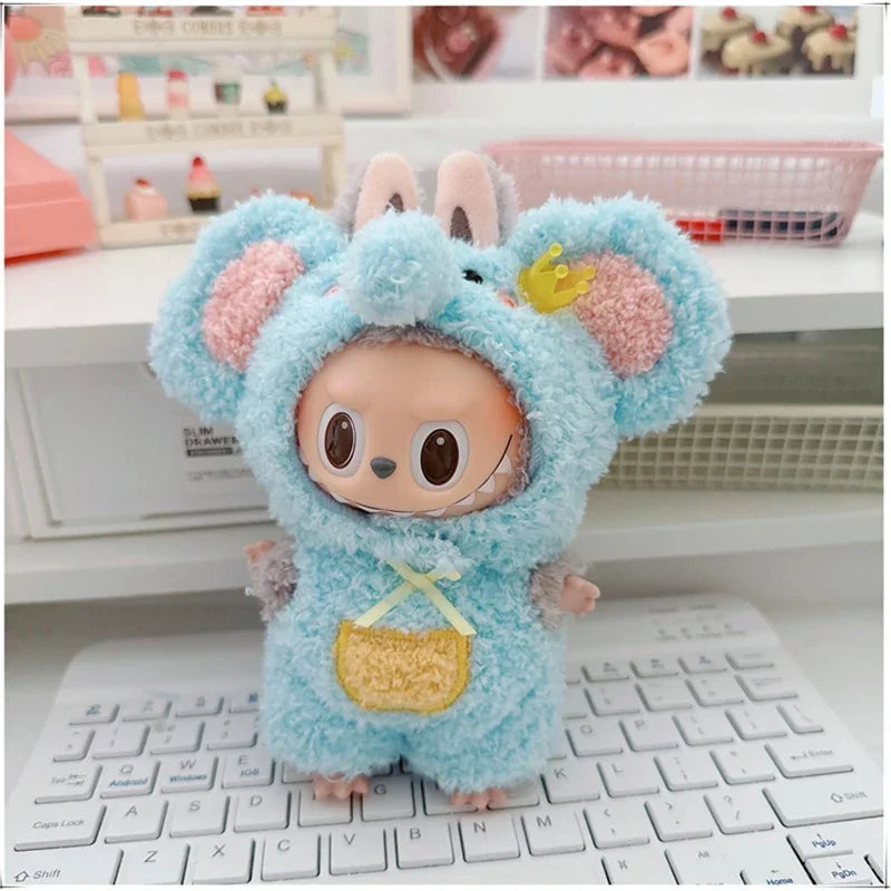 🐾 Adorable Animal Cosplay Outfits for 17cm Labubu Dolls