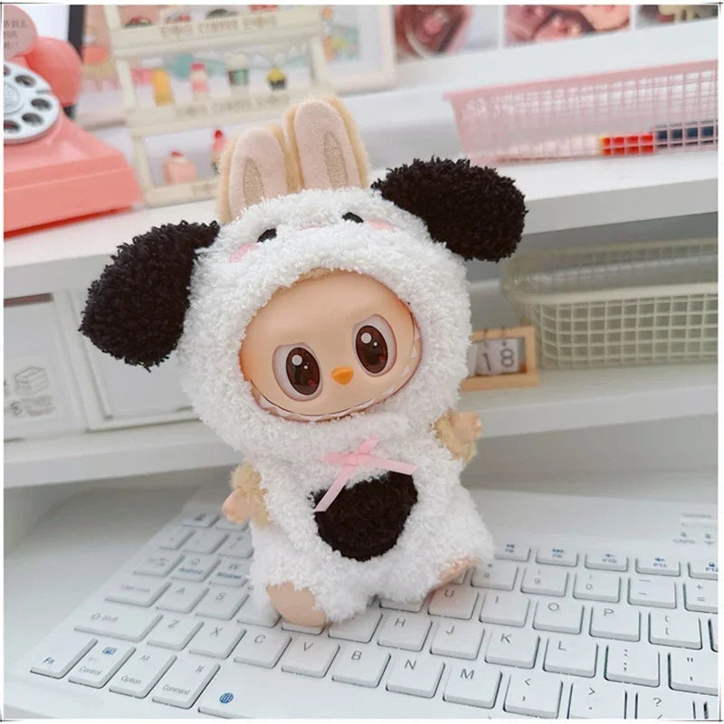 🐾 Adorable Animal Cosplay Outfits for 17cm Labubu Dolls