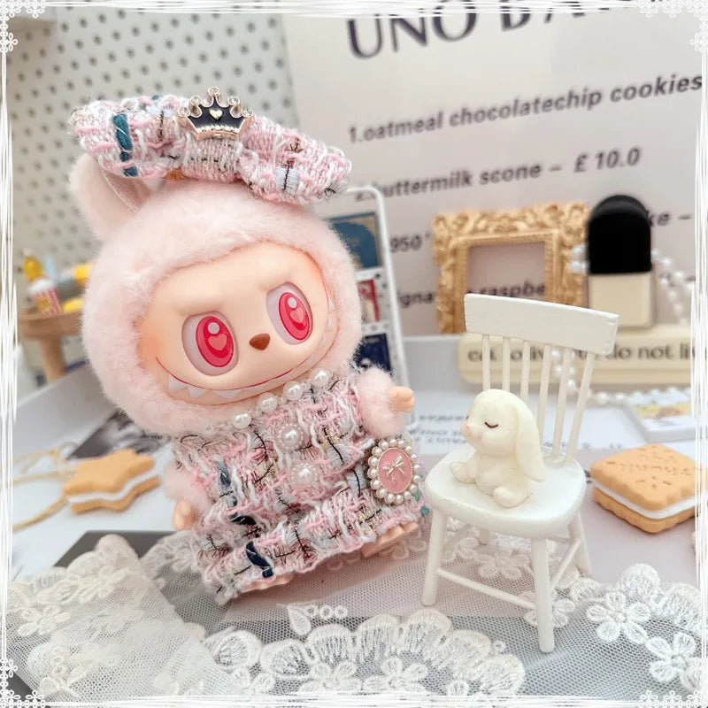 Mini Luxury Design Sweet Princess Skirt Labubu Clothes Crossbody Bag