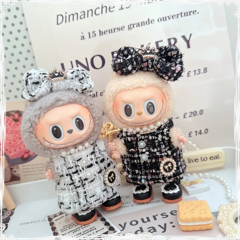 Mini Luxury Design Sweet Princess Skirt Labubu Clothes Crossbody Bag