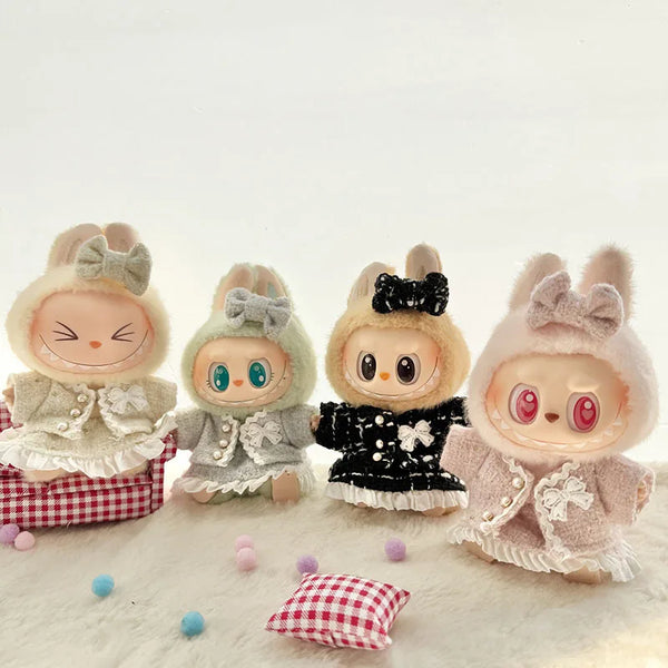 Premium ladies 17cm Labubu Doll Outfit Set