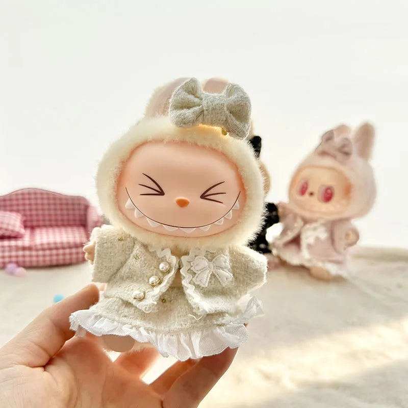 Premium ladies 17cm Labubu Doll Outfit Set